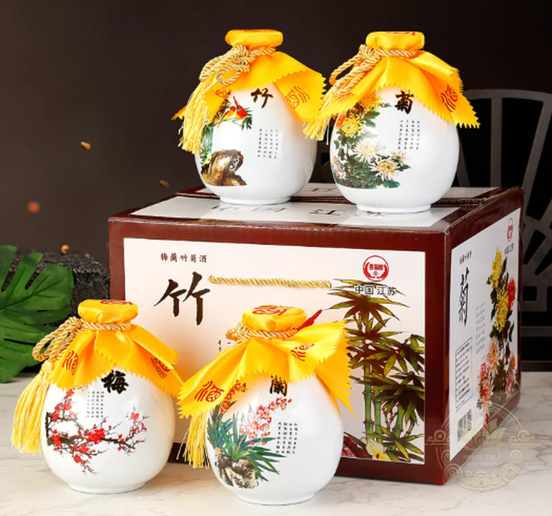 Thiết kế Rượu Mao Đài Tứ Hoa Thượng Phẩm 500ml 52%