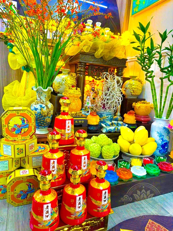 Bày trí rượu Trung Quốc phong thủy